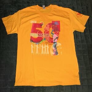 Carnival 50th Anniversary Large (L) Yellow Short Sleeve T-Shirt